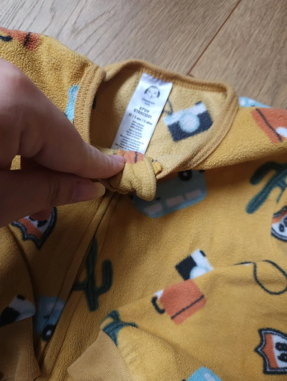 3t Gerber Fleece Road Trip Footless pjs